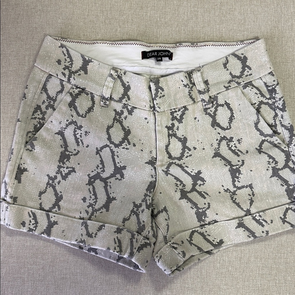 Dear John High Waist Snake Print Shorts Size 26 Stitch Fix
